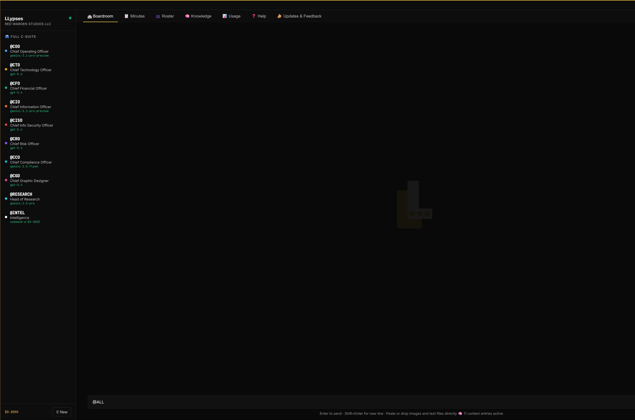 LLypses — Boardroom theme